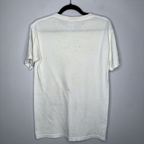 Gildan Thundering Hooves Horses T-Shirt Adult Small White Blue John Van Straalen - Picture 3 of 4